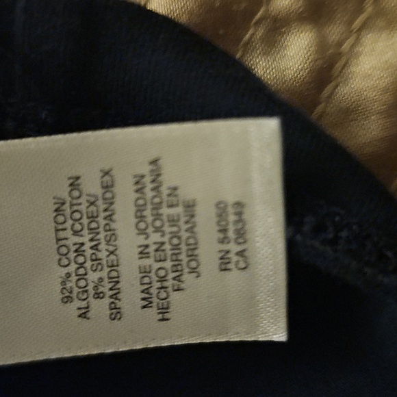 Jones of New York Dark Blue V-Neck Top with Chain Detail Size S - Picture 5 of 5